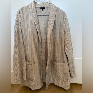 Eileen Fisher striped cardigan jacket